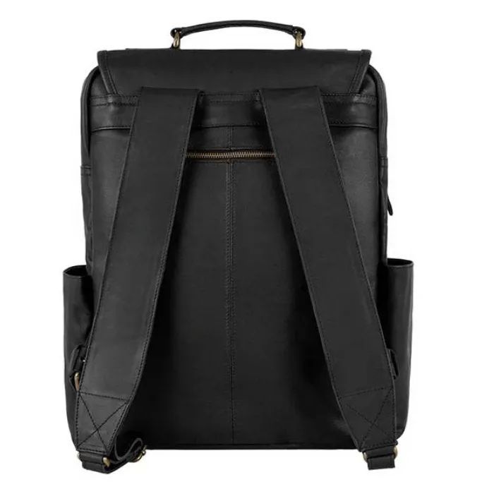Vintage Square Leather Backpack