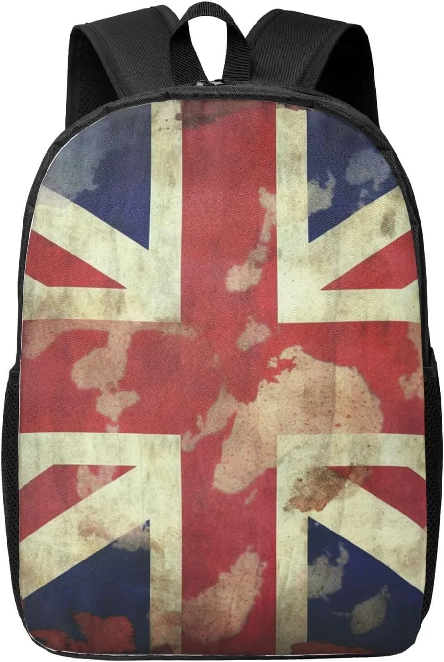 Vintage Union Jack British Flag Laptop Backpack 17 inch Travel Backpacks for Women Men Casual Bag Lightweight Hiking Daypack