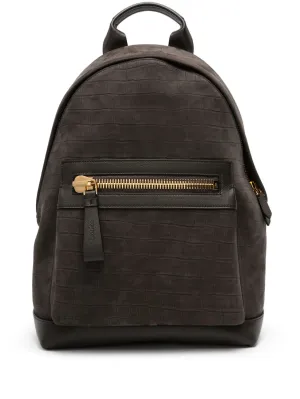 Volume discount leather Remote-controlled backpack crocodile-embossed