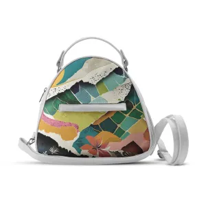 White Mini Voyage Backpack Cutted