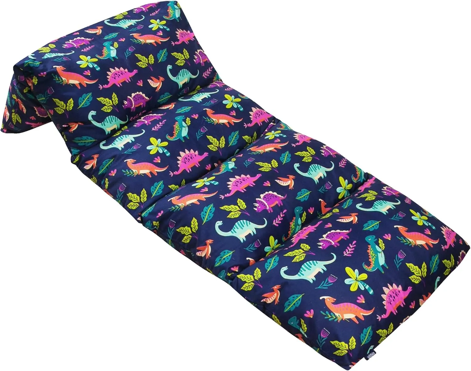 Wildkin Kids Microfiber Floor Lounger – Travel-Friendly, Sleepovers, Pillow Not Included - Darling Dinosaurs