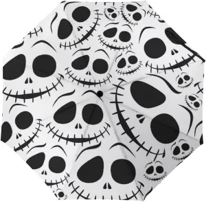 Windproof Travel Umbrellas for Rain,Halloween Scary Masks Durable & Compact Umbrella-Waterproof Canopy for Backpack, Purse, Portable, Umbrella for Travel