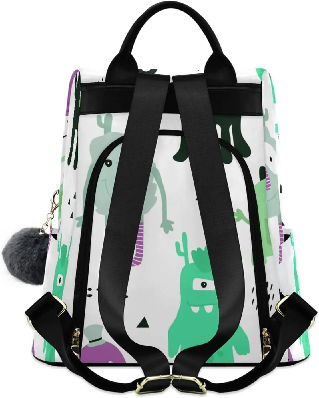 Women Backpack Daypack Casual Shoulder Bag Vintage Anti-theft Travel Backpack Pattern 10