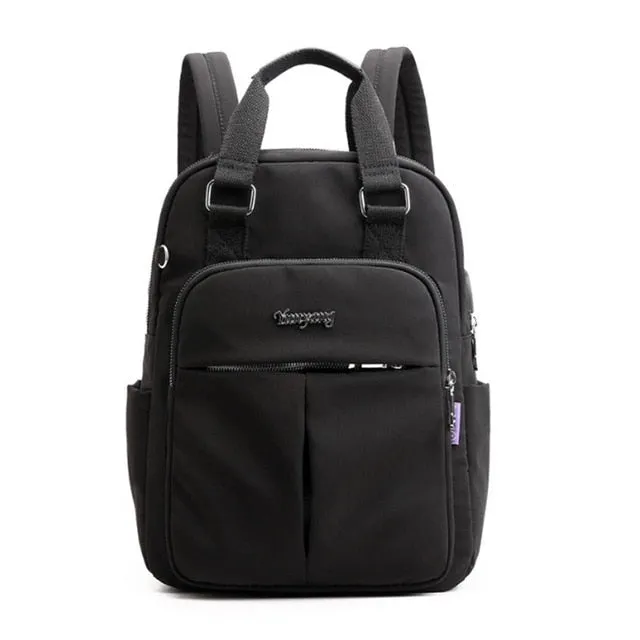 Women Nylon School Backpacks Anti Theft USB Charge Backpack Waterproof Bagpack School Bags For Teenage Girls Travel Bag New