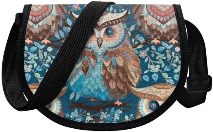 Women Small Tote Bag Van Gogh Starry Night Modern Abstract Aesthetic Colorful Casual Satchel Pack Semi Circle Bag