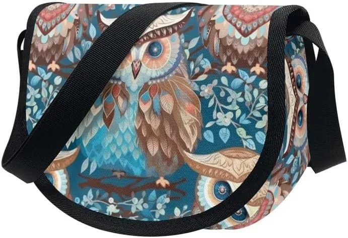 Women Small Tote Bag Van Gogh Starry Night Modern Abstract Aesthetic Colorful Casual Satchel Pack Semi Circle Bag