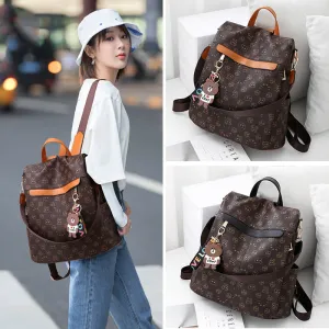 Women's Fashionable Korean Style Fashion Female Soft Backpacks