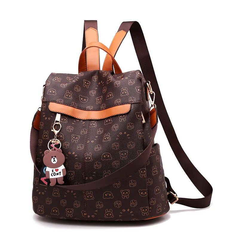 Women's Fashionable Korean Style Fashion Female Soft Backpacks