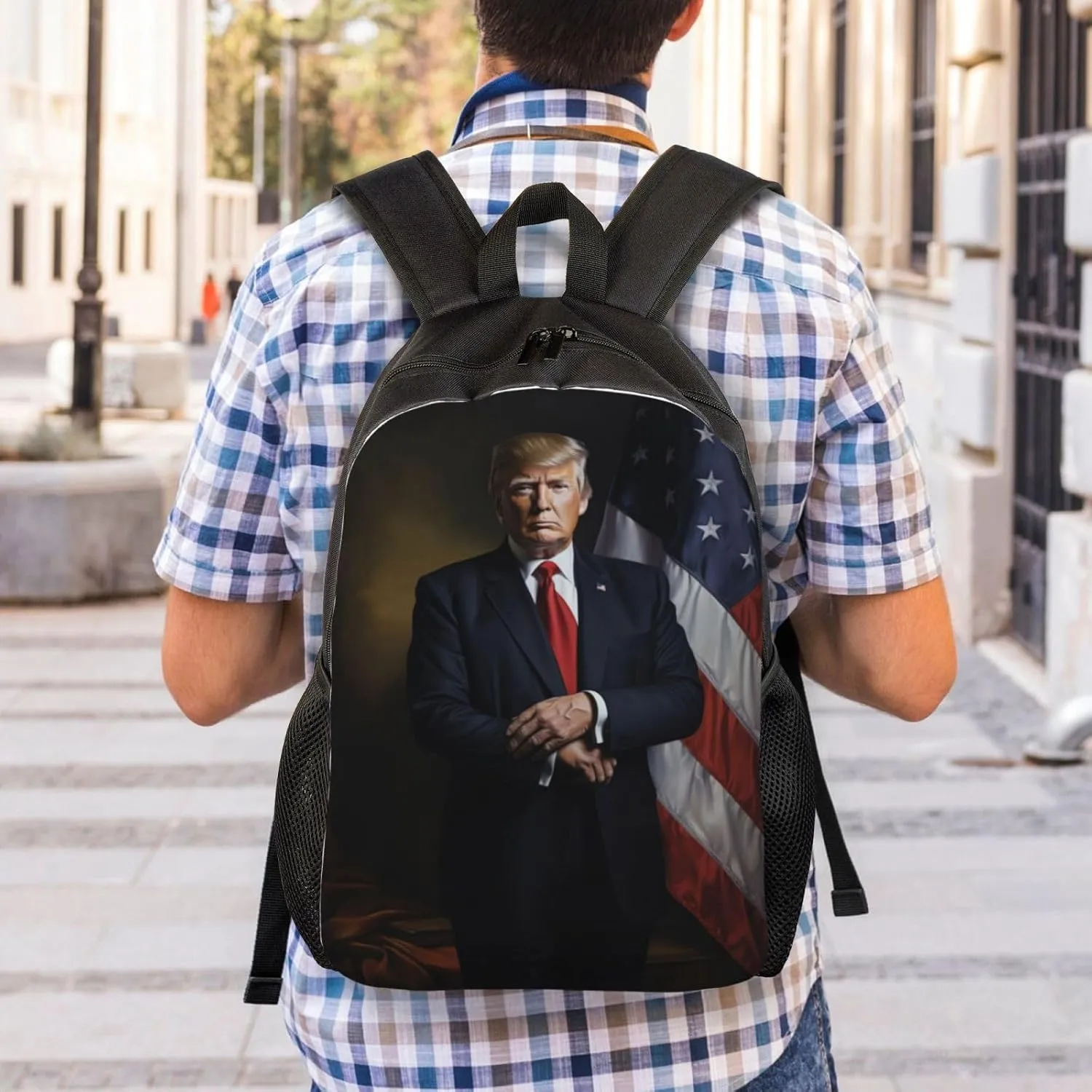 Xerial Solemn Trump Backpack Waterproof Anti Theft Durable Light Laptop Bag Backpacks For Women Men Travel Gym Backpack