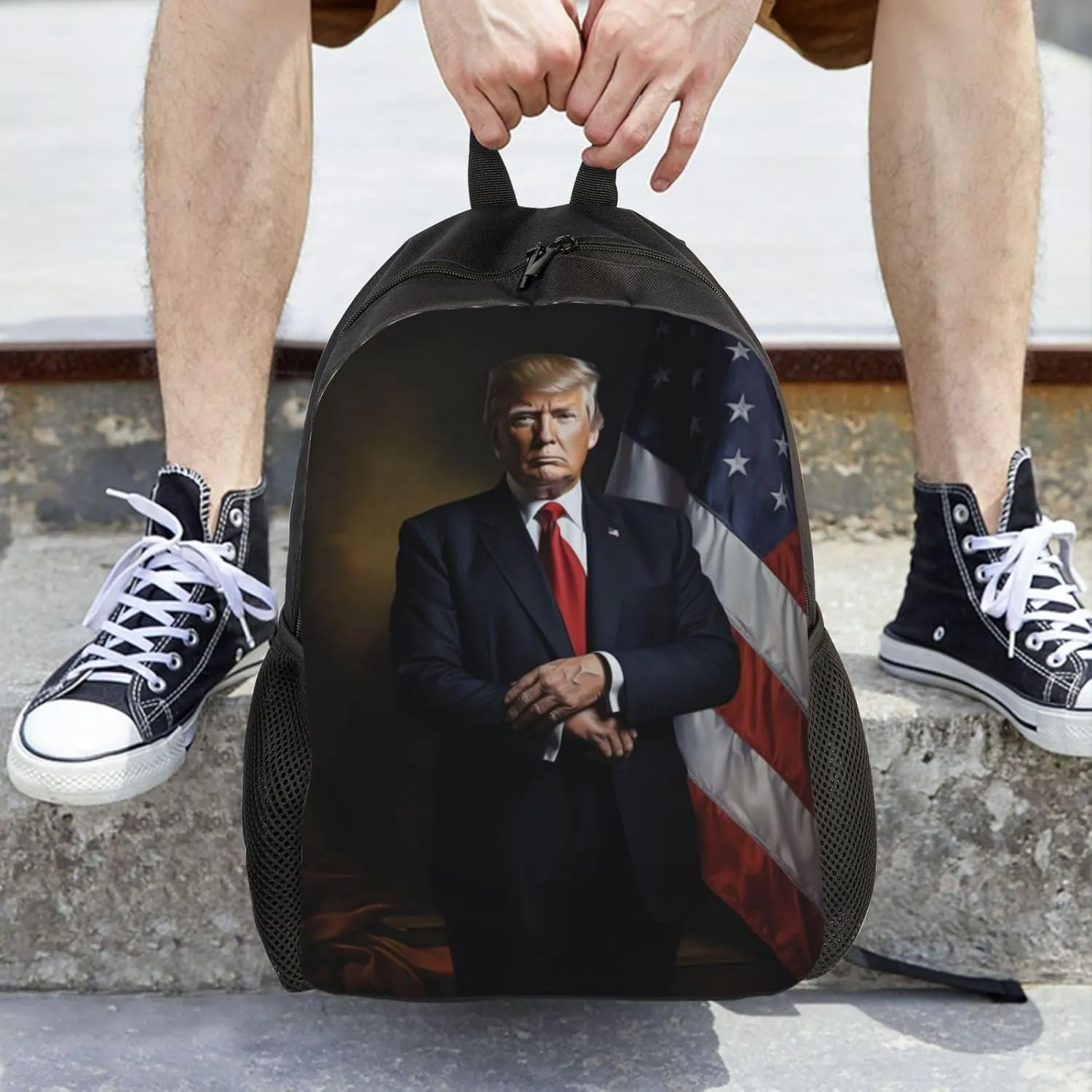 Xerial Solemn Trump Backpack Waterproof Anti Theft Durable Light Laptop Bag Backpacks For Women Men Travel Gym Backpack
