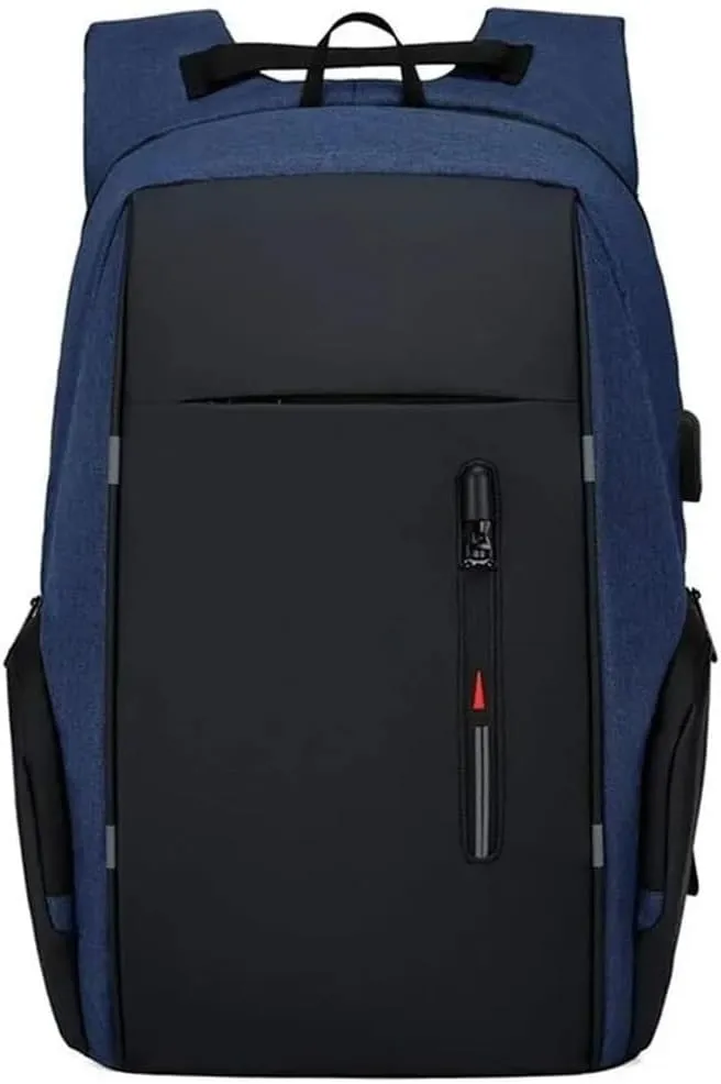 YOURNAME Large Capacity Waterproof Men's Business Travel Bag Computer Backpack Charging Port Travel Backpacks