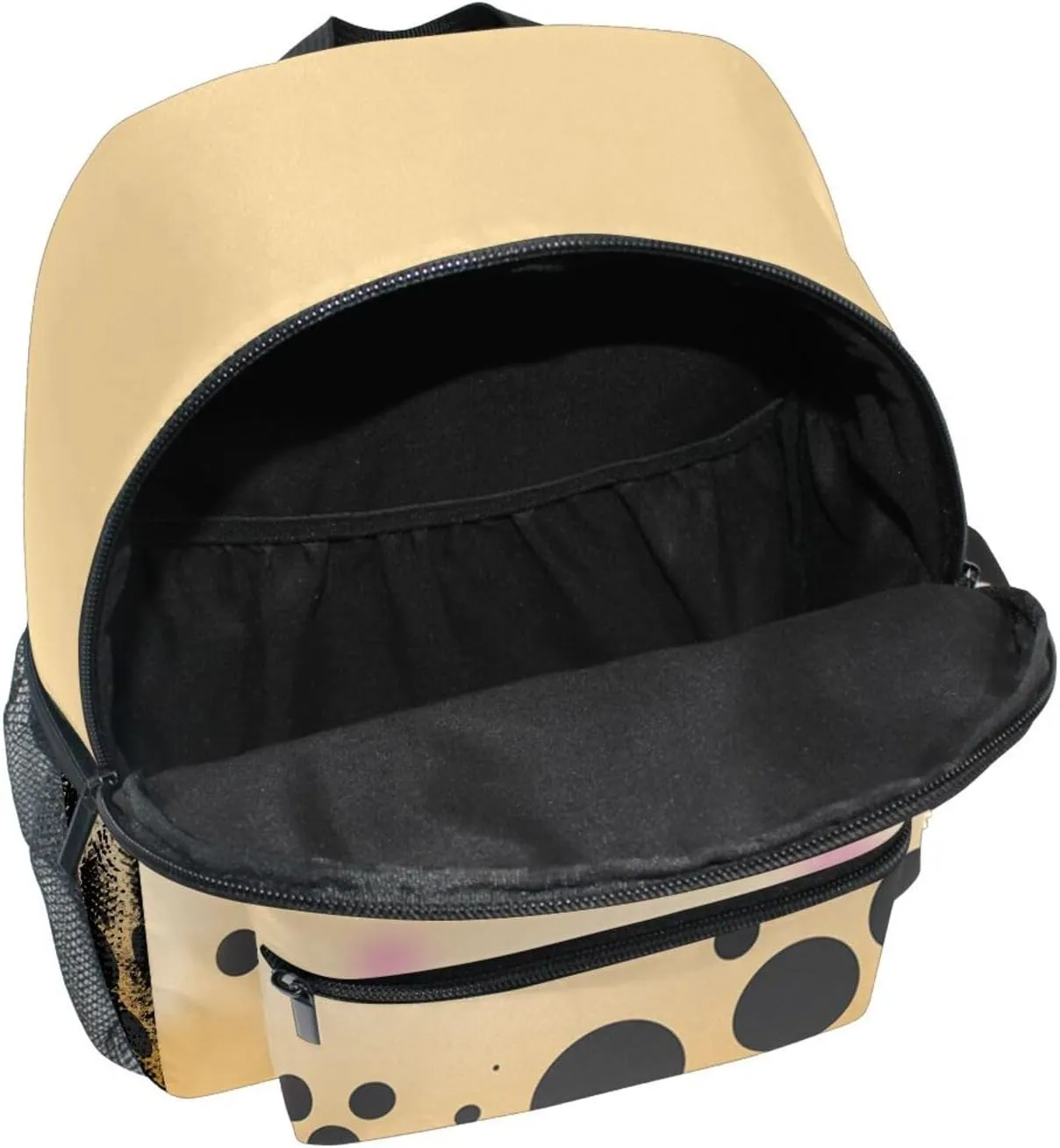 ZAZYXTJ Personalized Boba Bubble Tea Kids Backpack for Boys Girls Toddler Backpack with Chest Strap Name Tag Preschool Backpack 3-8 Years Old
