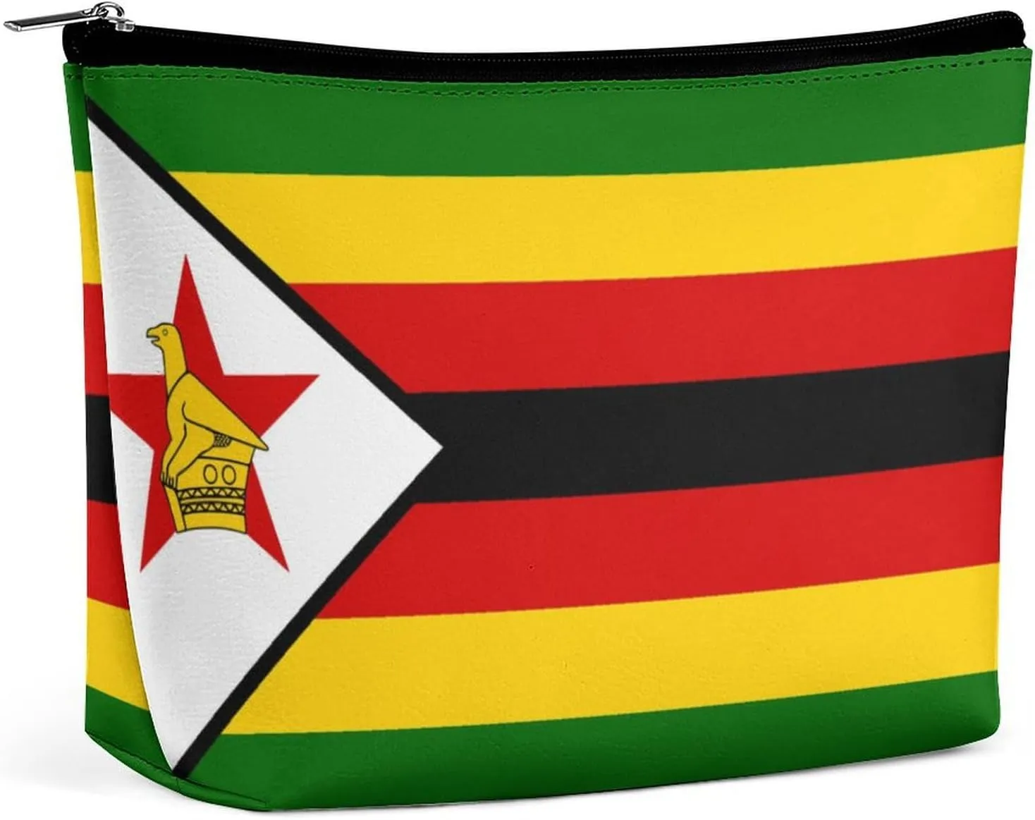 Zimbabwe Flag Cosmetic Bag Makeup Organizer Travel-Friendly Pouch for Girls Women