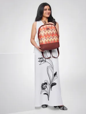 ZOUK Geometric Printed Backpack